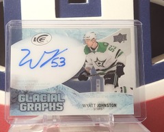 Wyatt Johnston 2023-24 - Glacial Graphs Rookie Auto  Ud Ice Upper Deck